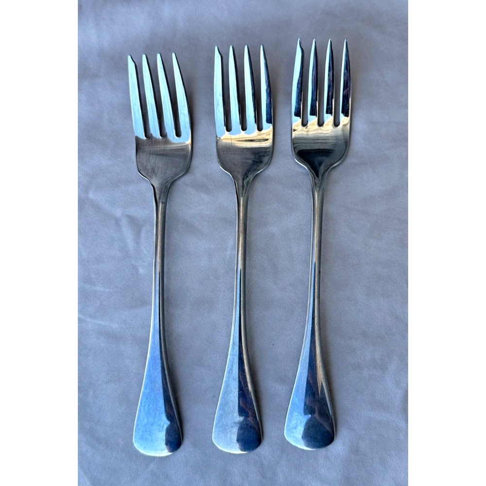 Stainless By Oneida-Cabana Salad Forks set of 3 6.75"